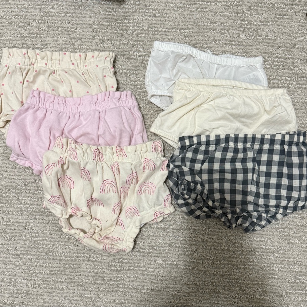 Set of Baby Bloomers in Various Patterns (6)